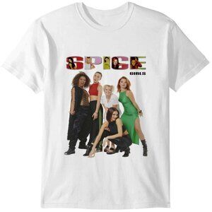 Spice Girls 90s Band Retro Music Concert Tour Graphic Fan T-Shirt 05